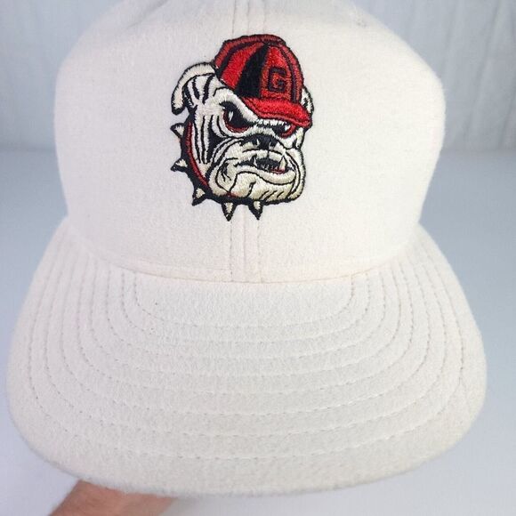 VTG Georgia Bulldogs Dawgs UGA Embroidered Baseball Hat Cap Double Knit Trucker - Picture 2 of 9